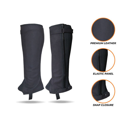 Unisex Adult Amara Synthetic Equestrian Half Chaps