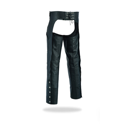 Tackfield Mens Cowhide Leather Elastic Fit Chaps